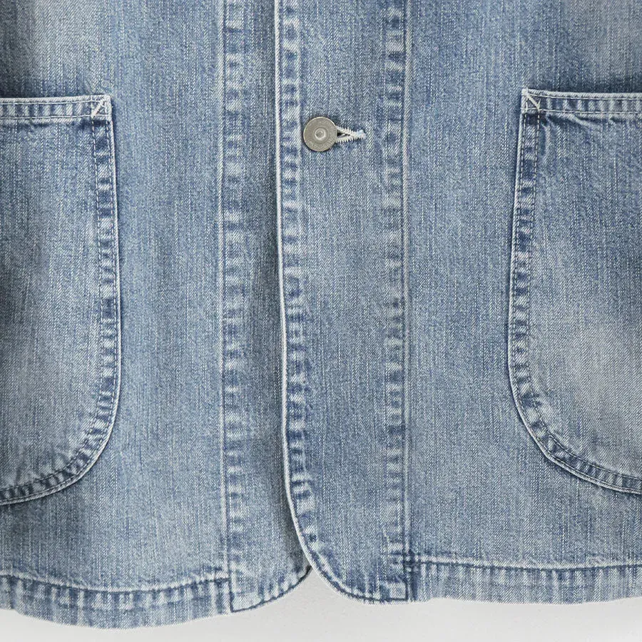 Faded Light Denim Coverall