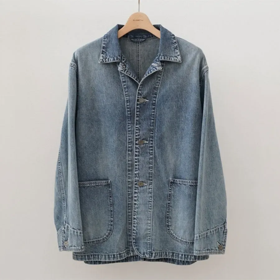 Faded Light Denim Coverall