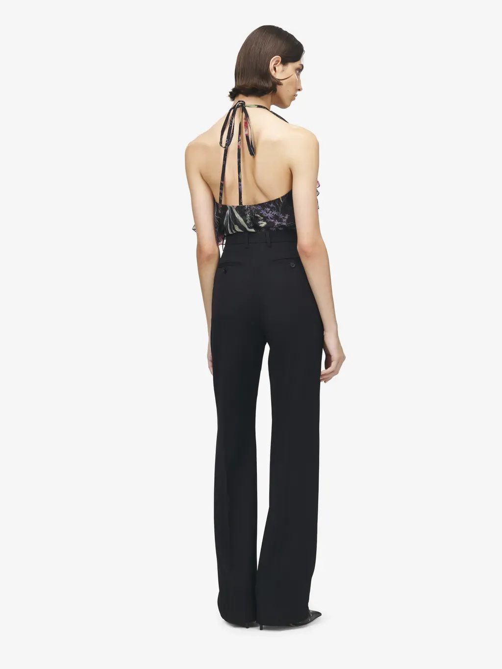 High-Waisted Tailored Trousers