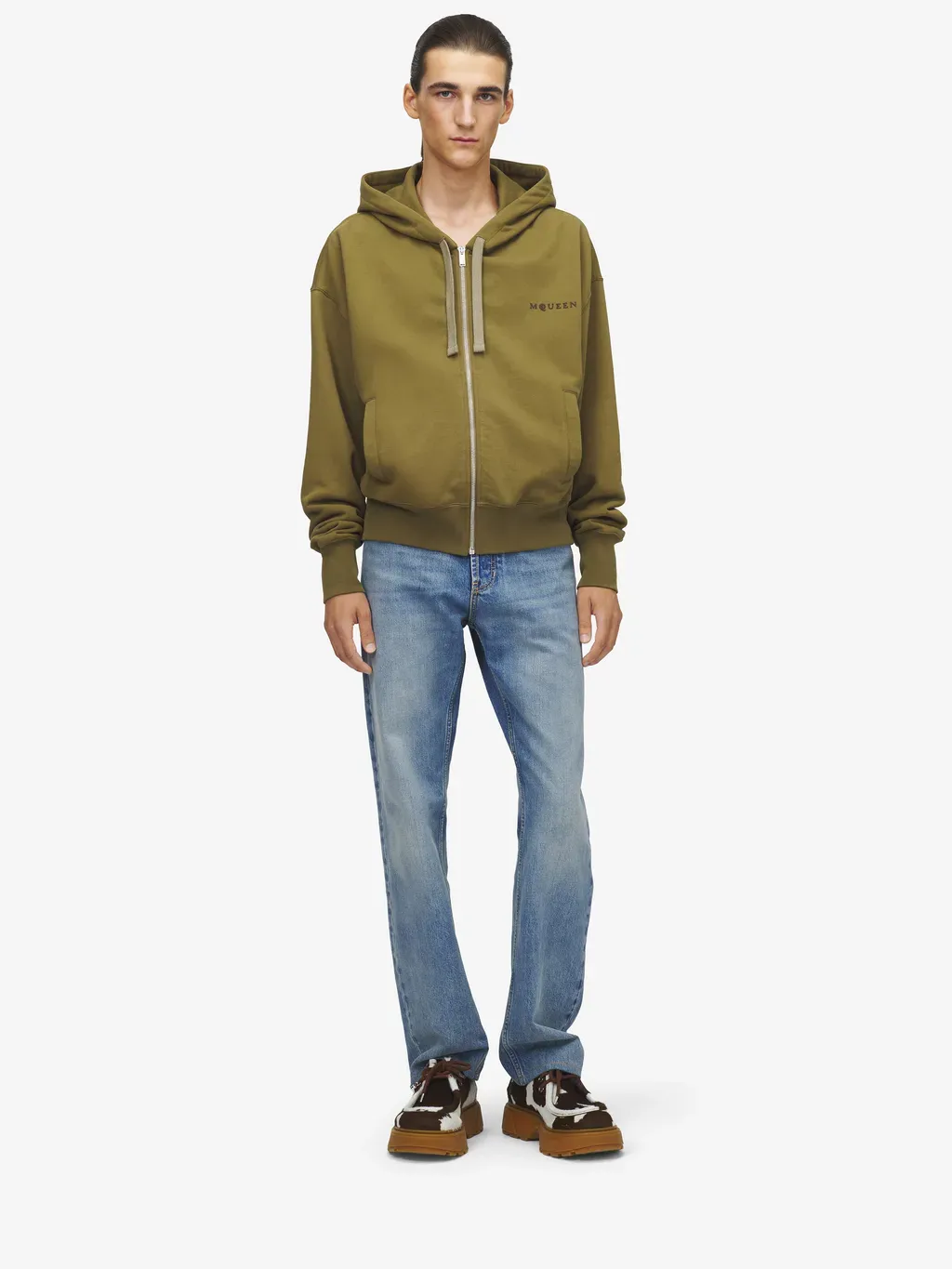Hooded Zip Through Sweatshirt