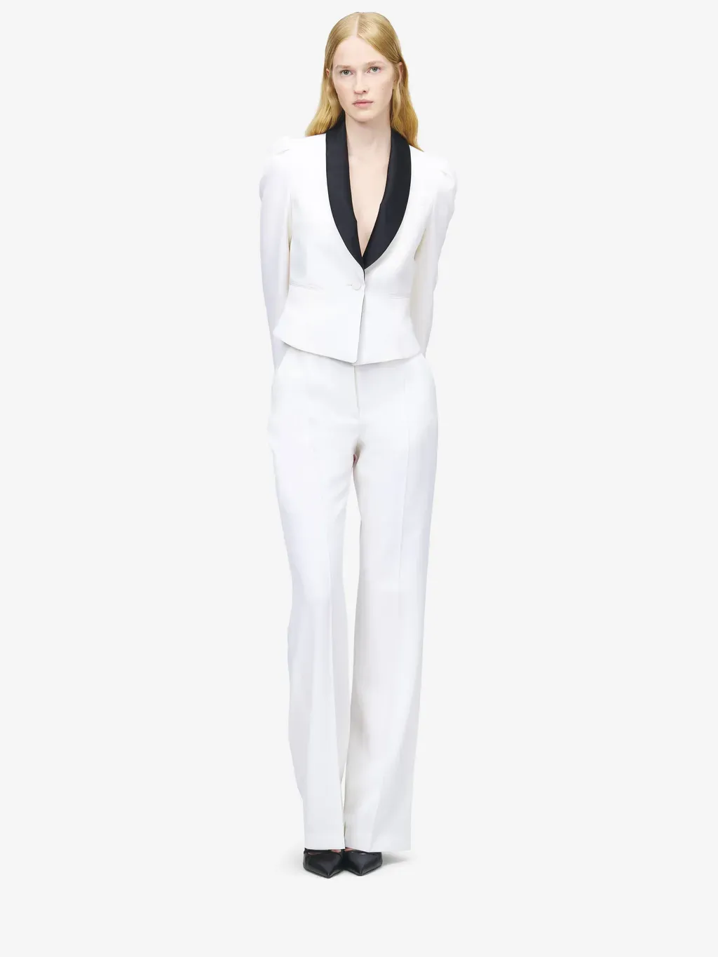 High-Waisted Tailored Trousers