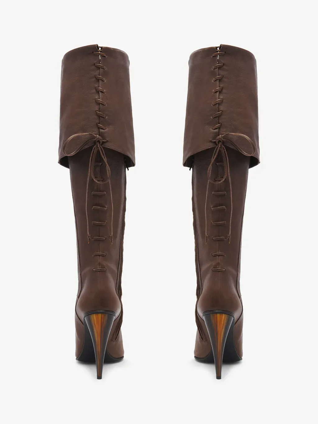 Horn Heel Knee-High Boot