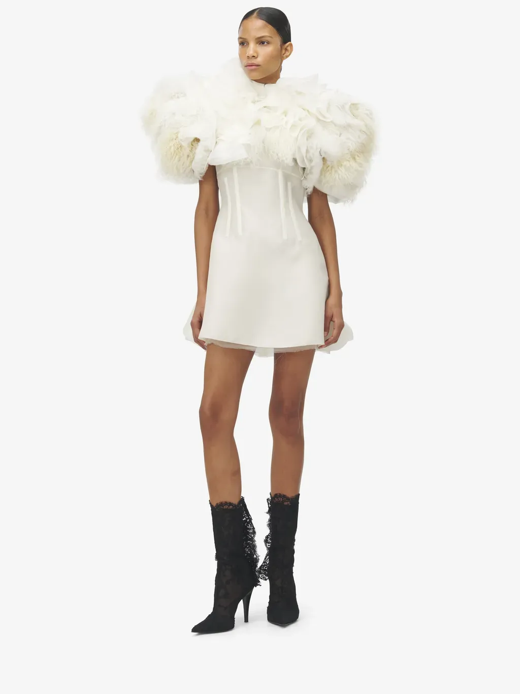 Hybrid Shearling Bolero