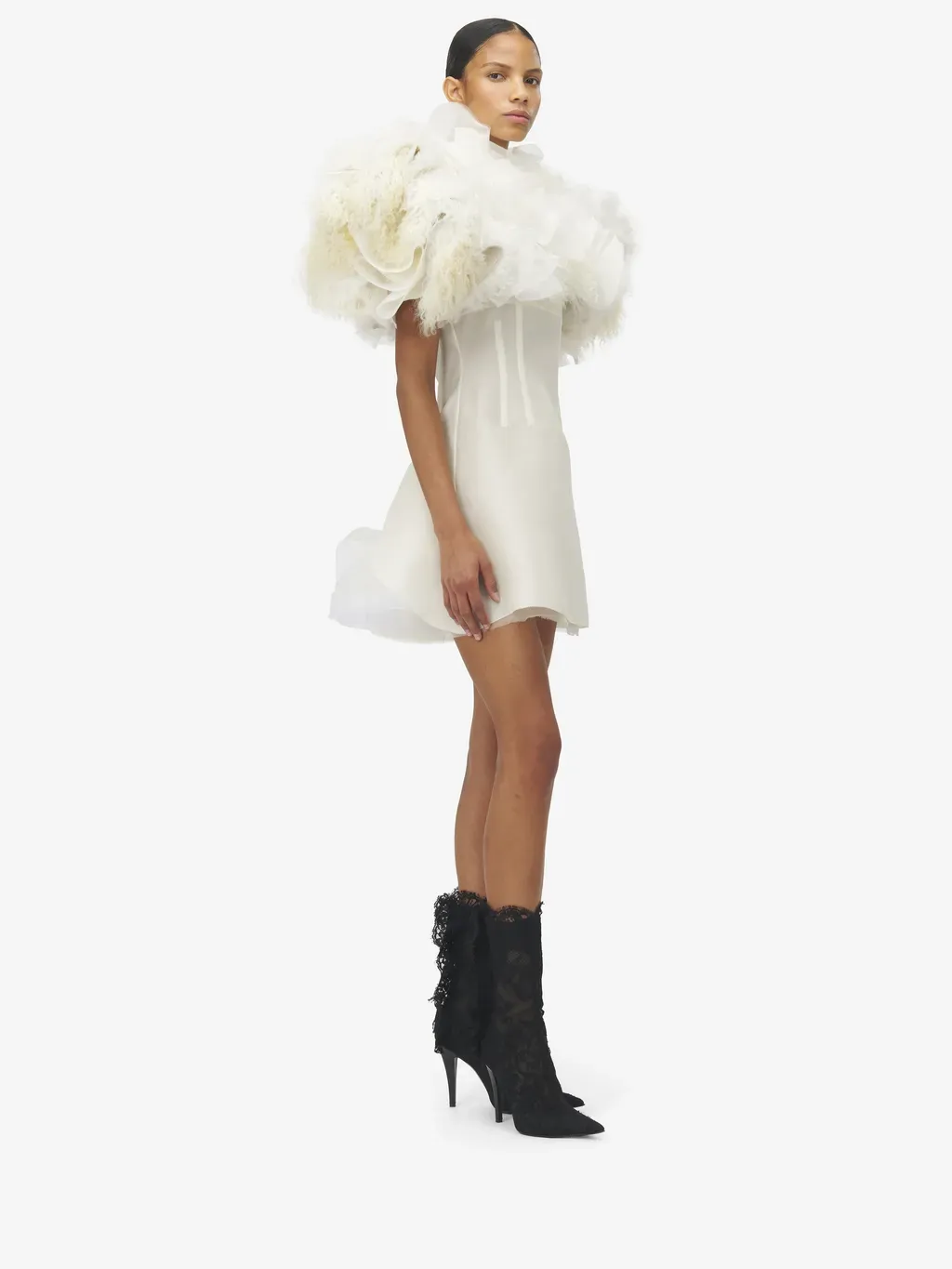 Hybrid Shearling Bolero