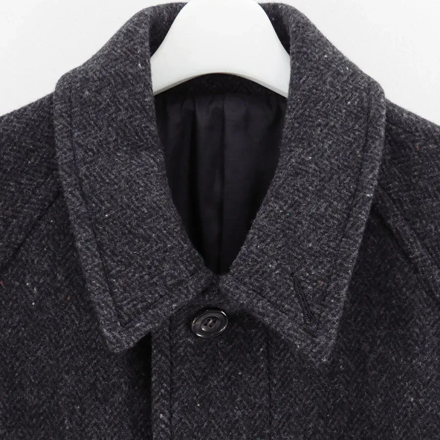 Unlikely Balmacaan Coat Nep Tweed