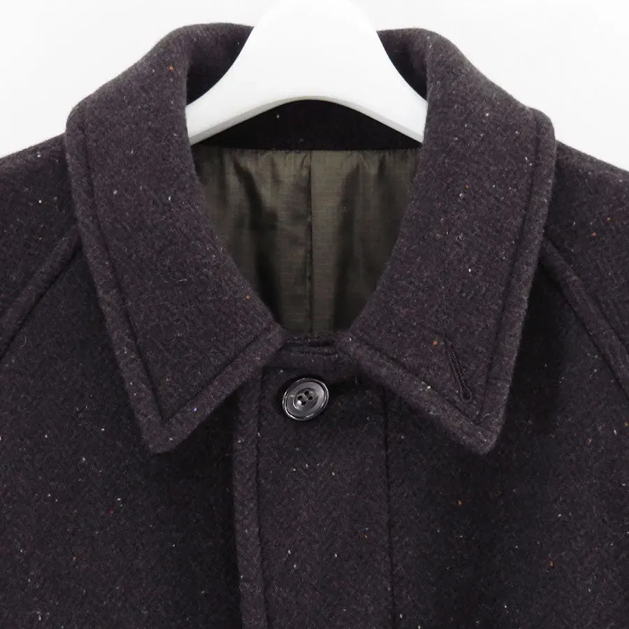 Unlikely Balmacaan Coat Nep Tweed