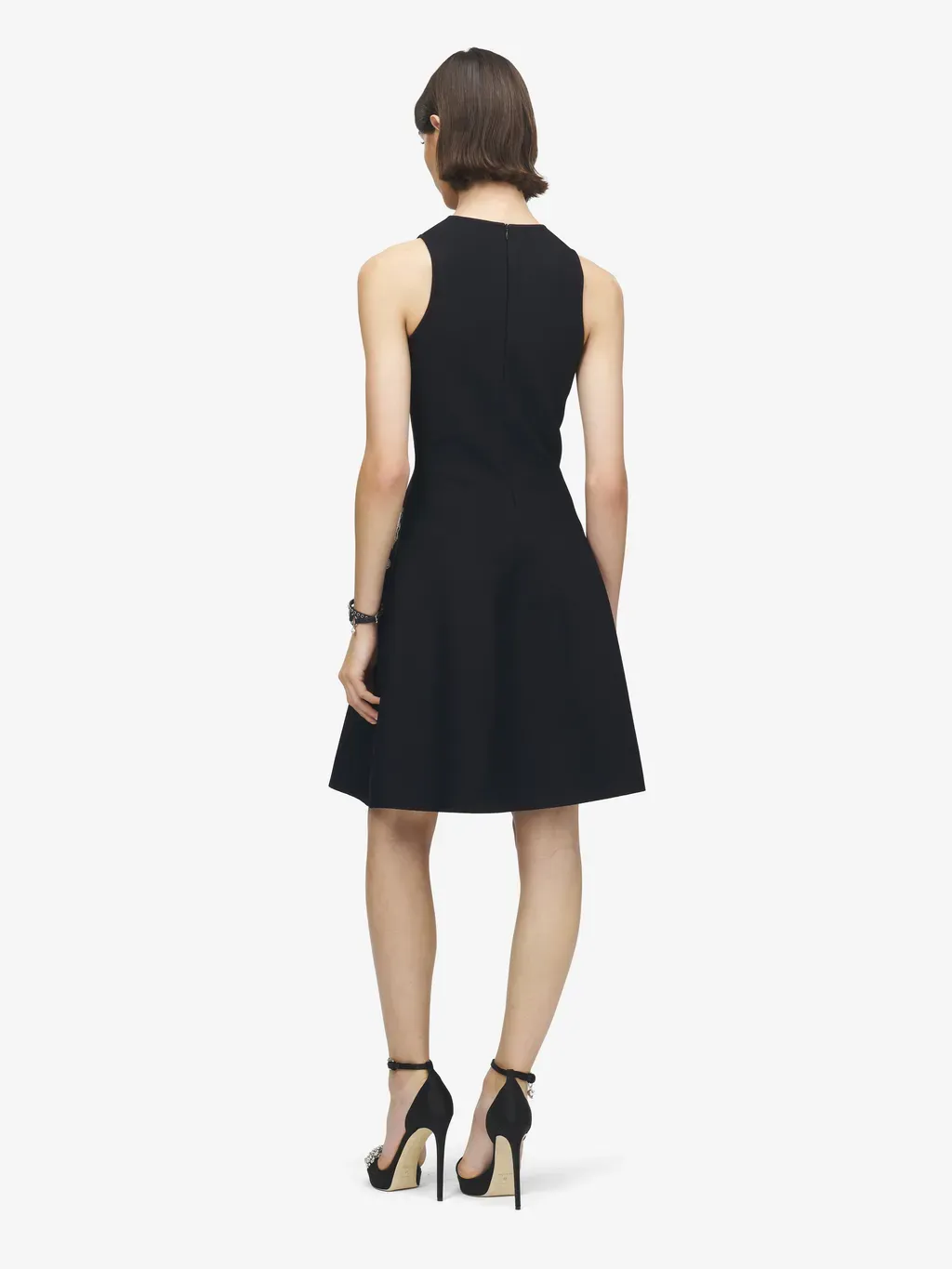 Lace Ribcage Jacquard Mini Dress