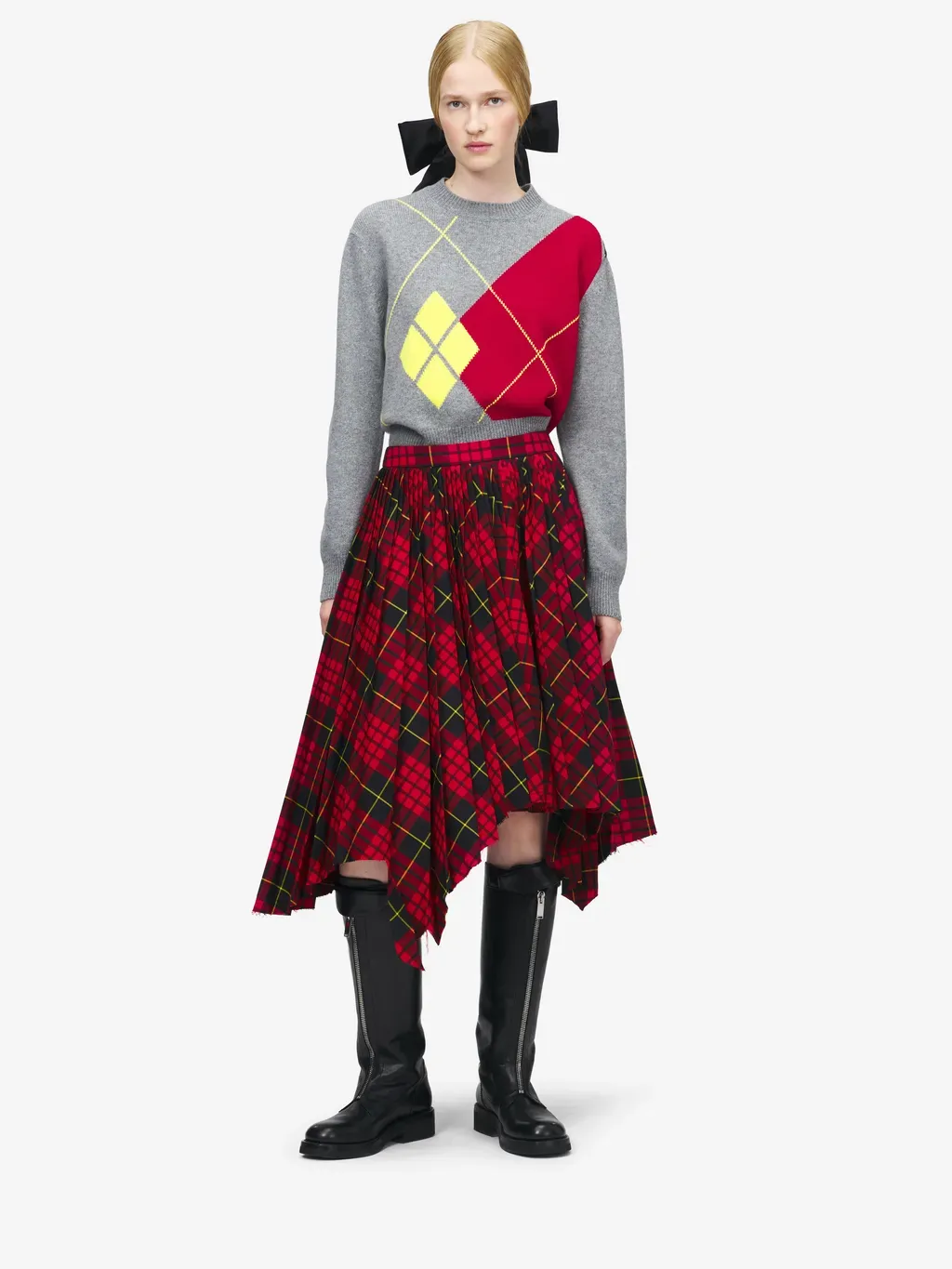 Macqueen Tartan Asymmetric Skirt