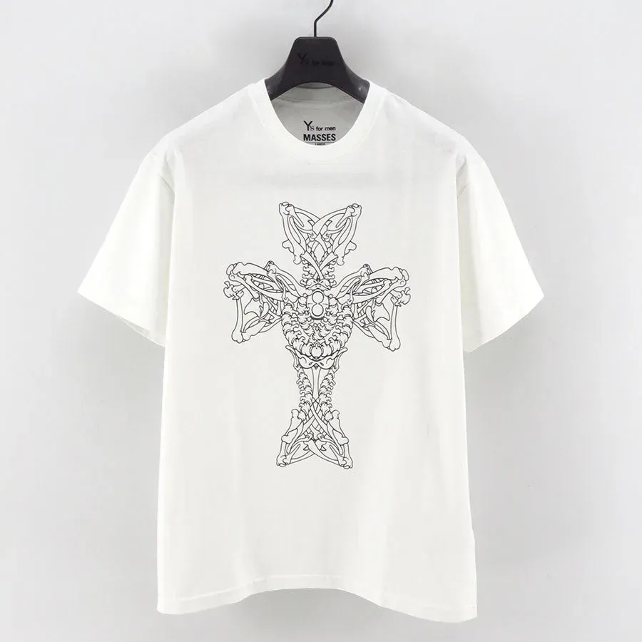 Cotton Single Print Round Neck Short Sleeve T