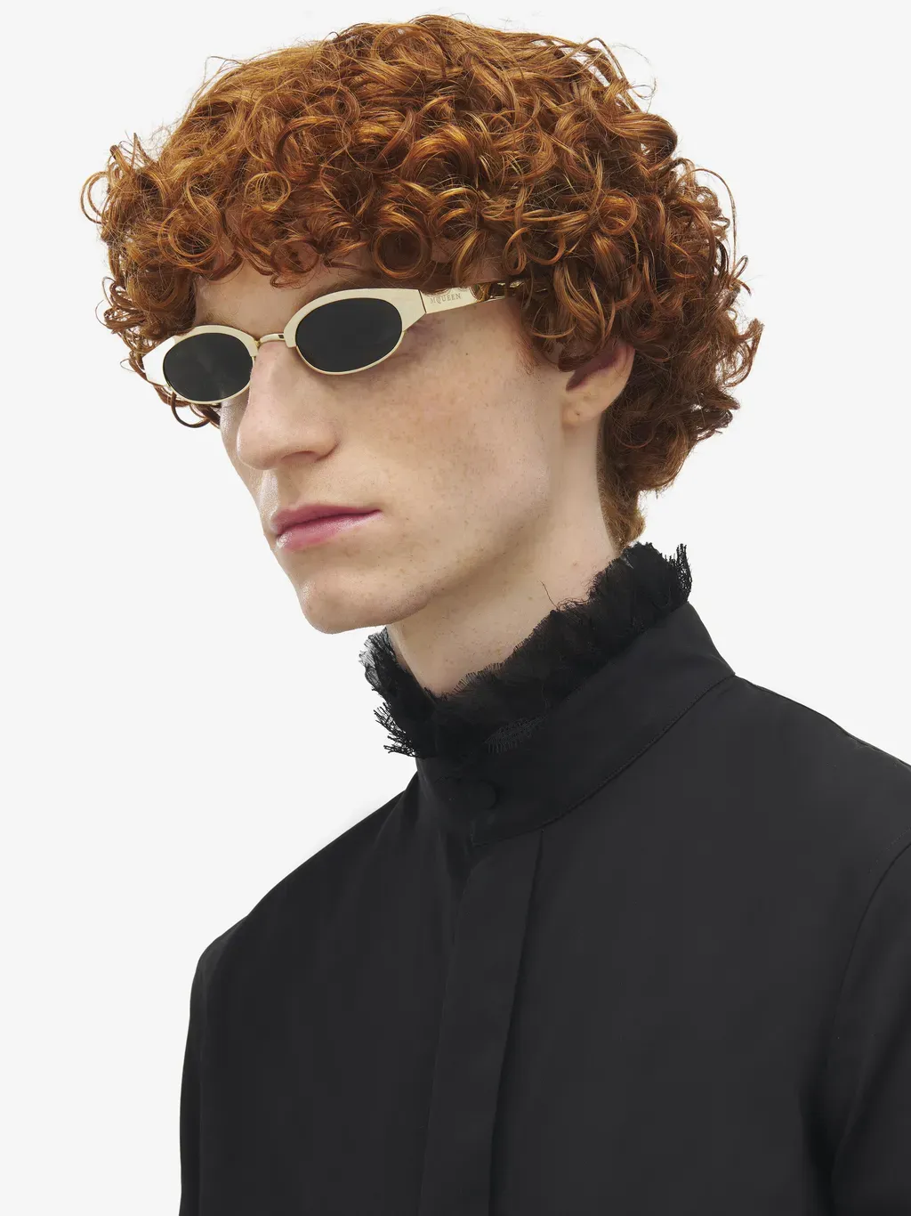 Mcqueen Ellipse Metal Sunglasses