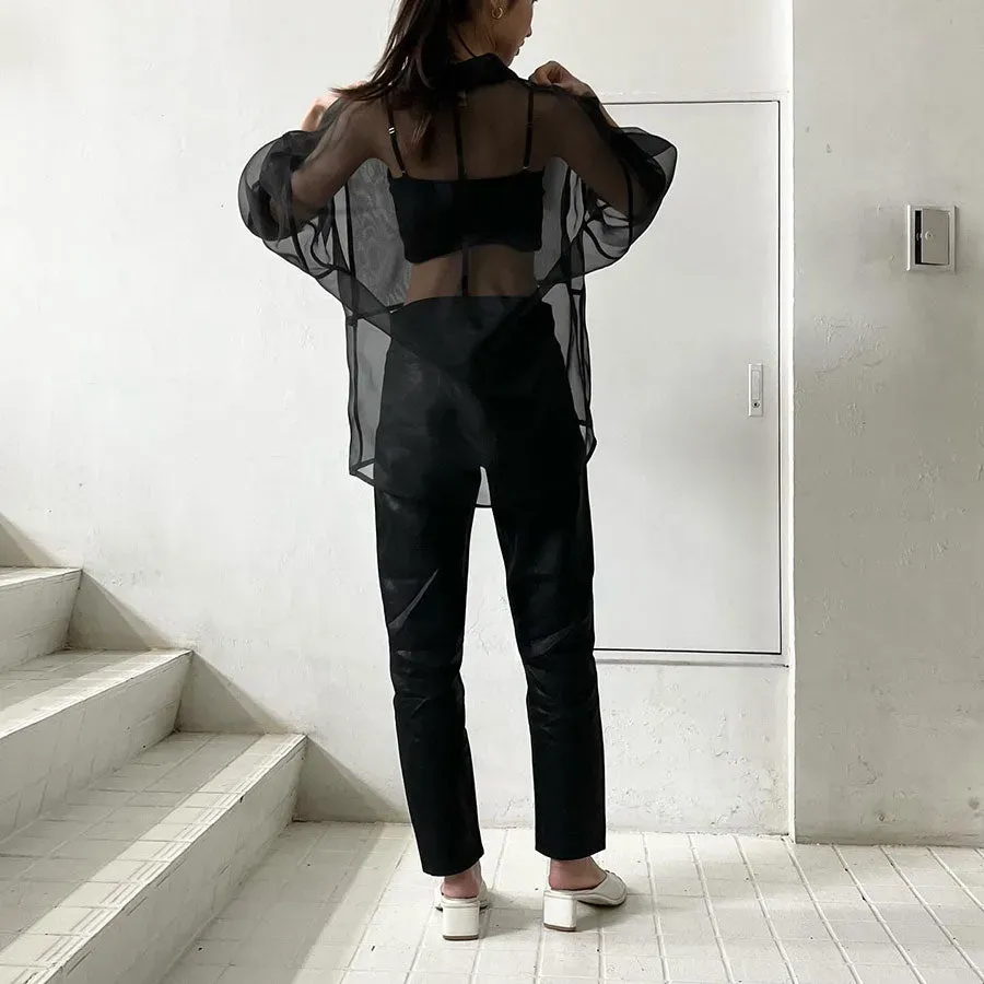 Organza Over Shirt