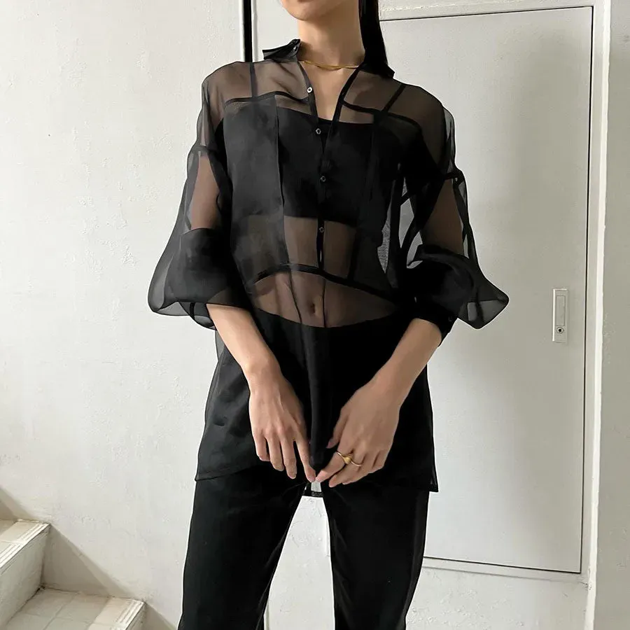 Organza Over Shirt
