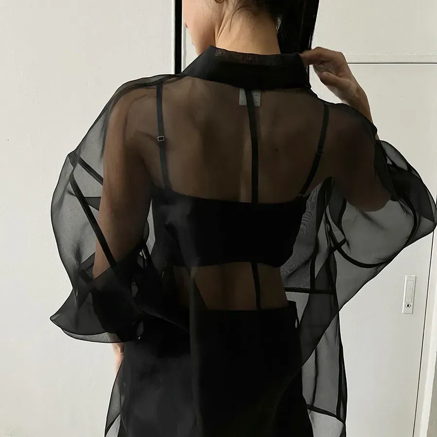 Organza Over Shirt
