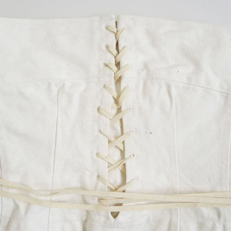 Canvas Lace-Up Bustier