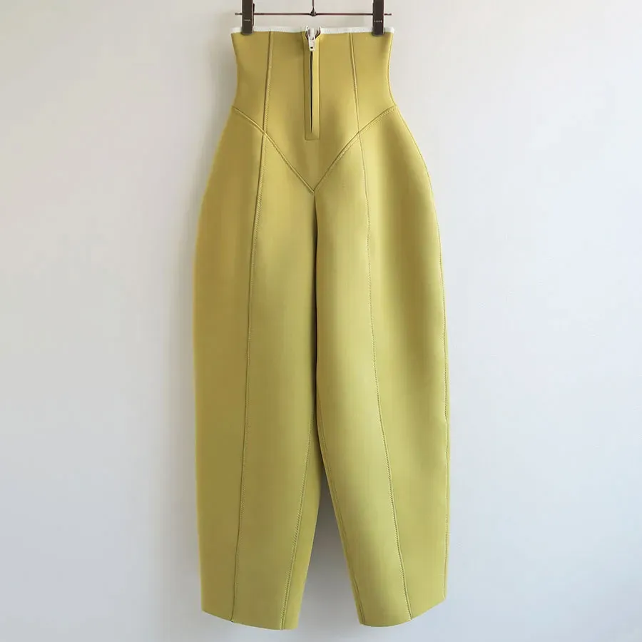 Urethane High-Waist Pants