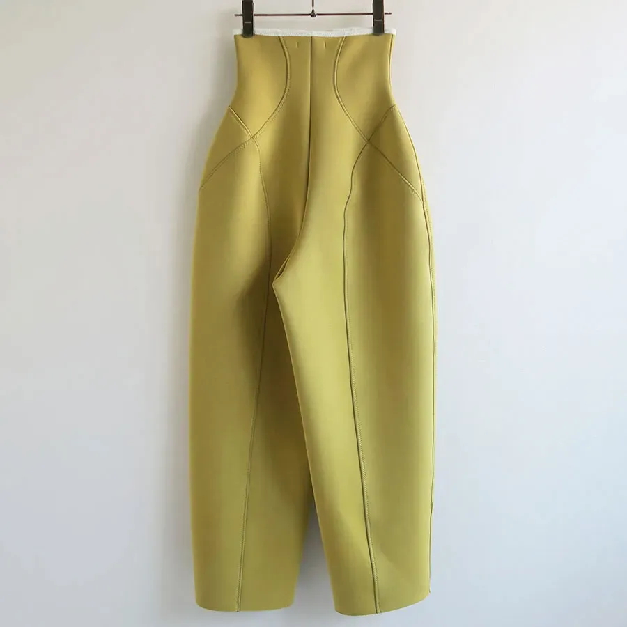 Urethane High-Waist Pants
