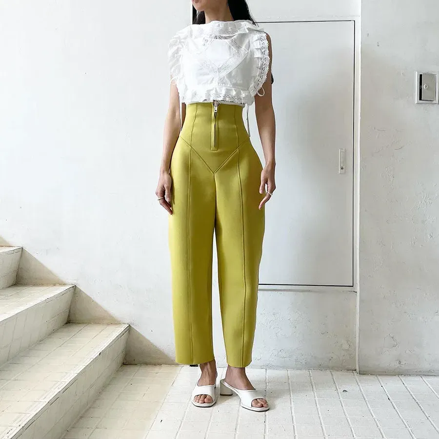 Urethane High-Waist Pants