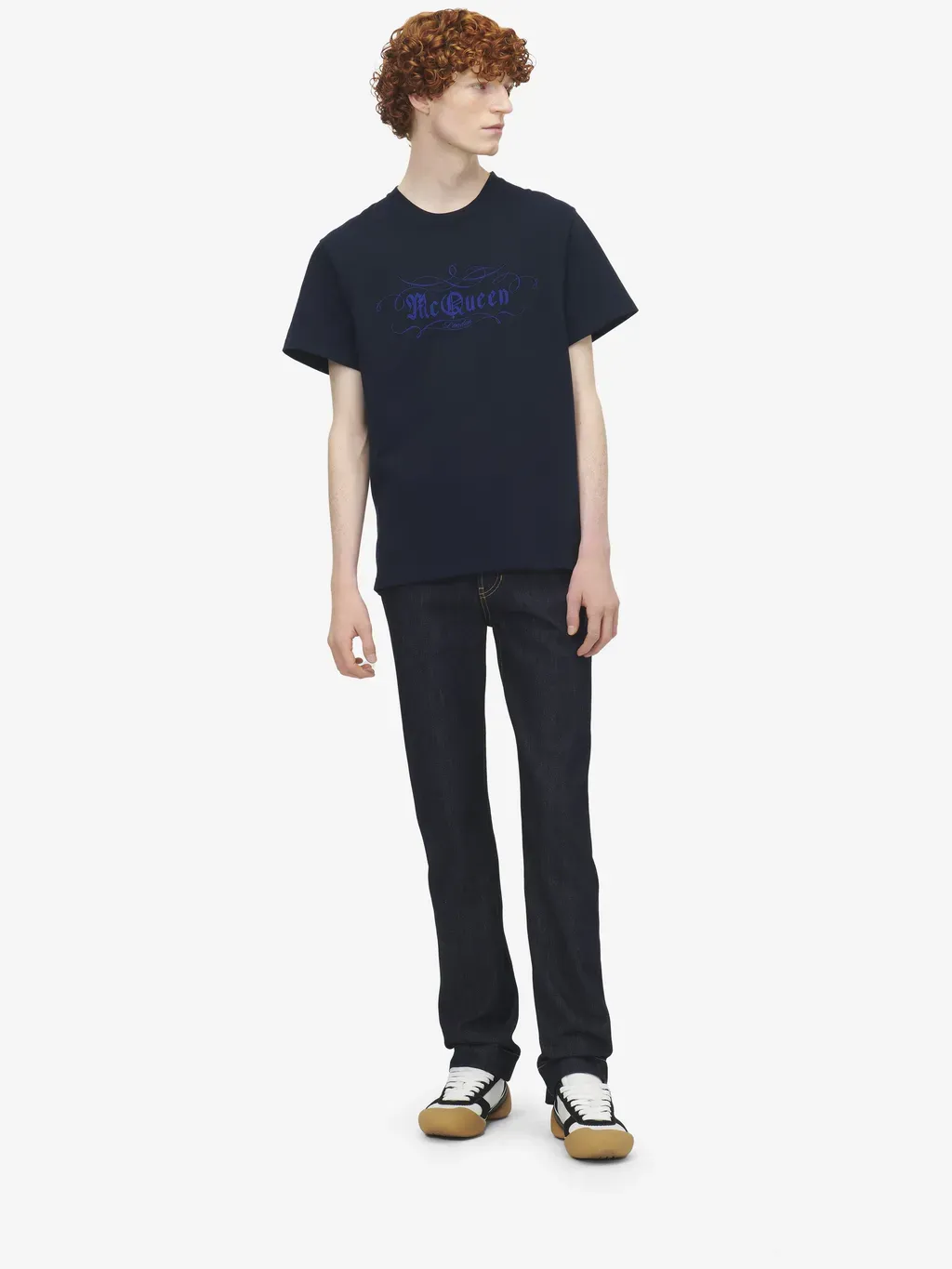 Mcqueen Script Print T-Shirt