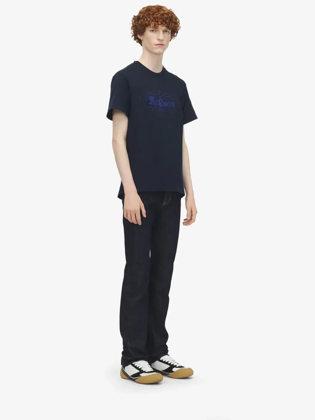 Mcqueen Script Print T-Shirt