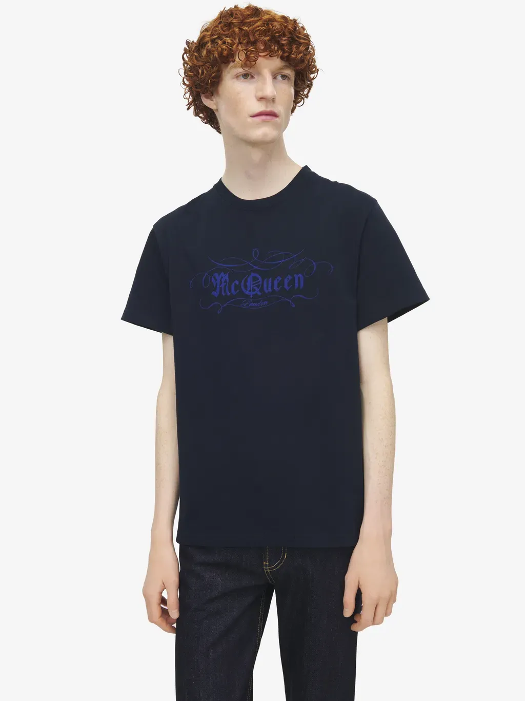 Mcqueen Script Print T-Shirt