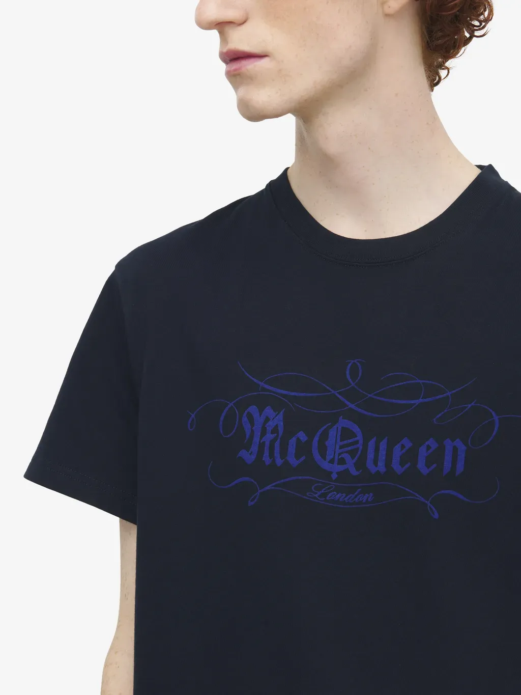 Mcqueen Script Print T-Shirt