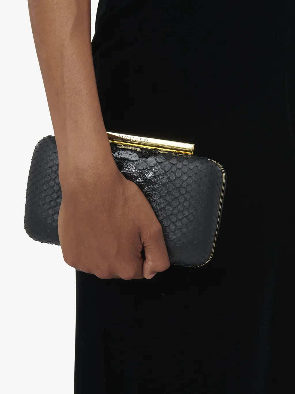 Mcqueen T-Bar Box Clutch