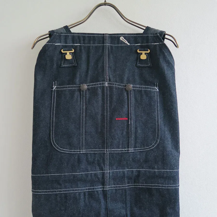 Denim Overall Apron Maxi Dress