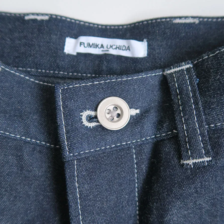 Denim High-Waist Buggy Pants