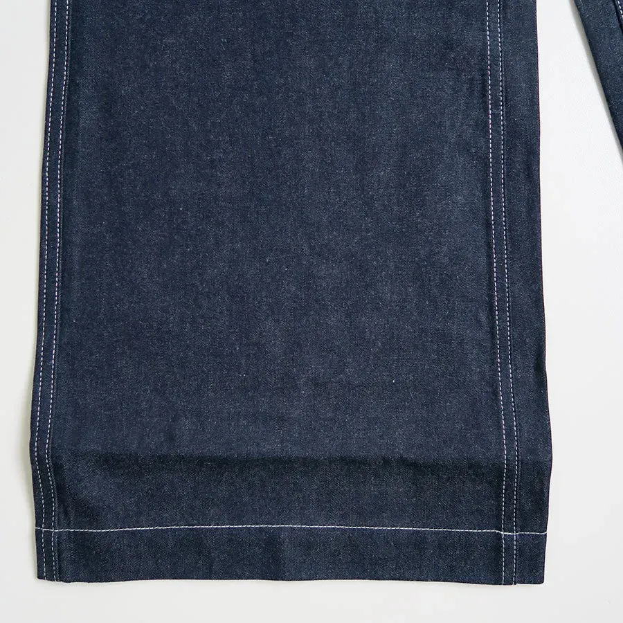 Denim High-Waist Buggy Pants