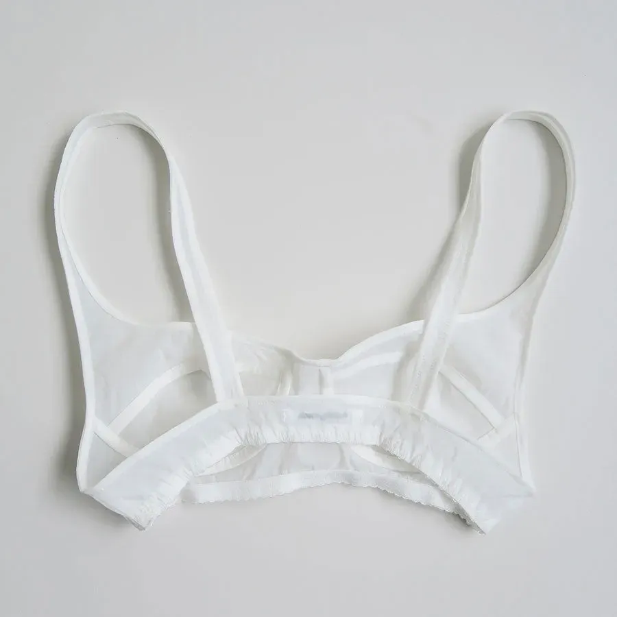 Stretch Taffeta Layered Bra Top Shirt