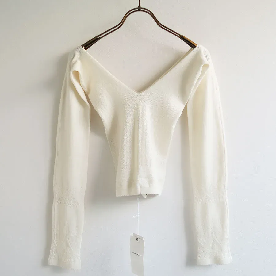 Silk Lace Knitting Tights Top