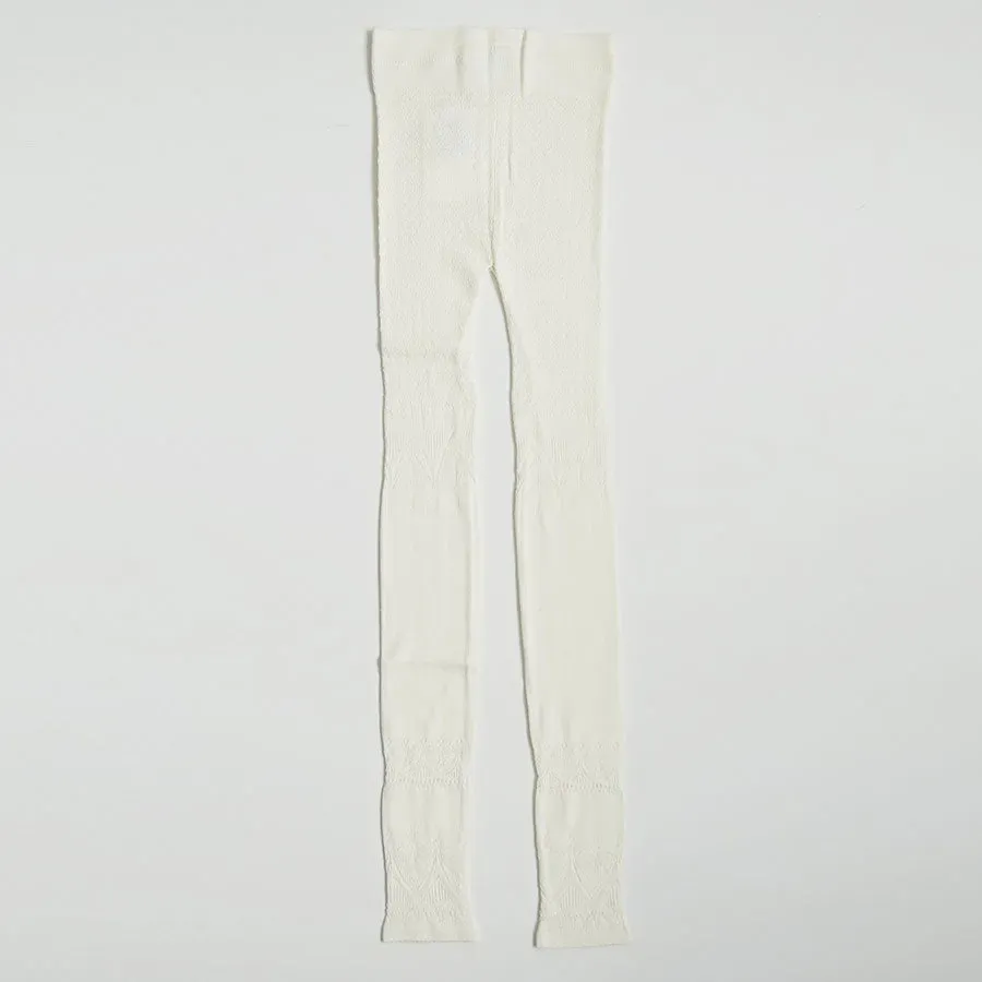 Silk Lace Knitting Tights Top