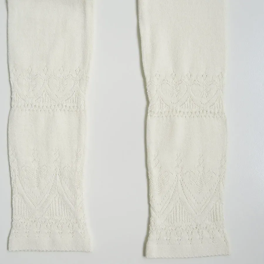 Silk Lace Knitting Tights Top