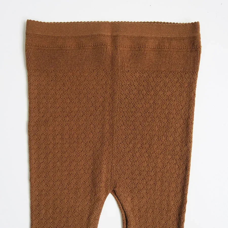 Silk Lace Knitting Tights Top