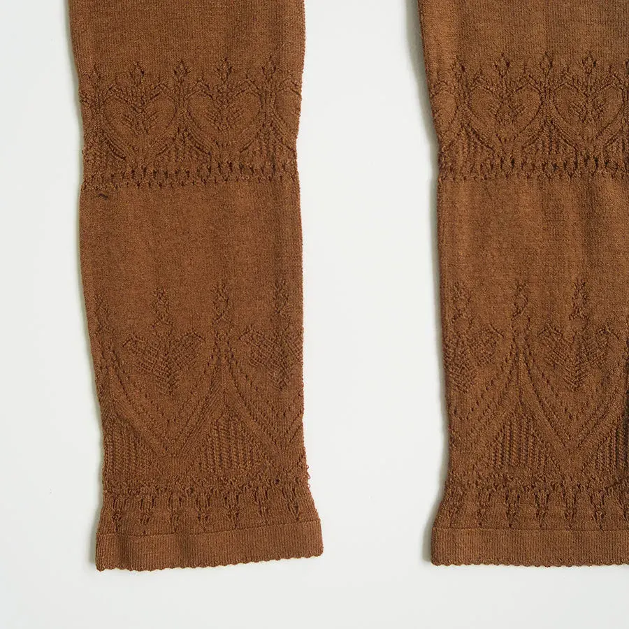 Silk Lace Knitting Tights Top