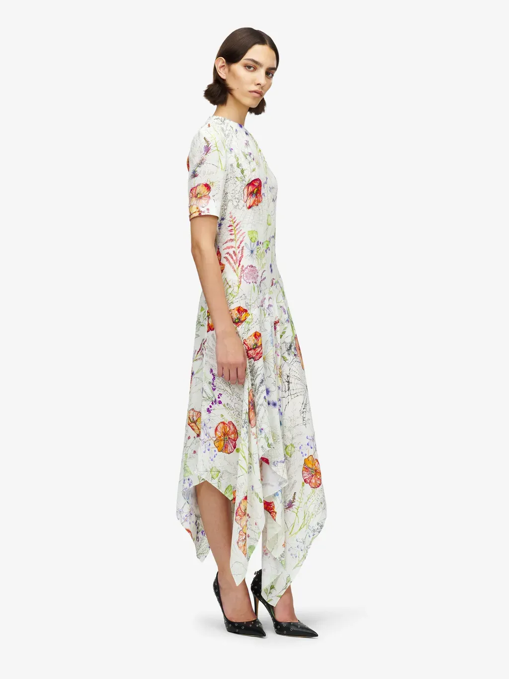 Meadow Floral Asymmetric Dress