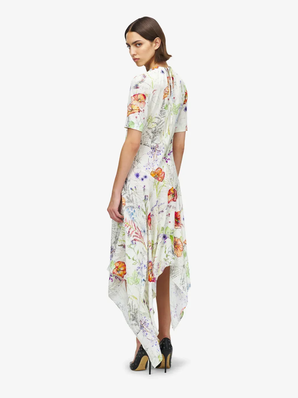 Meadow Floral Asymmetric Dress