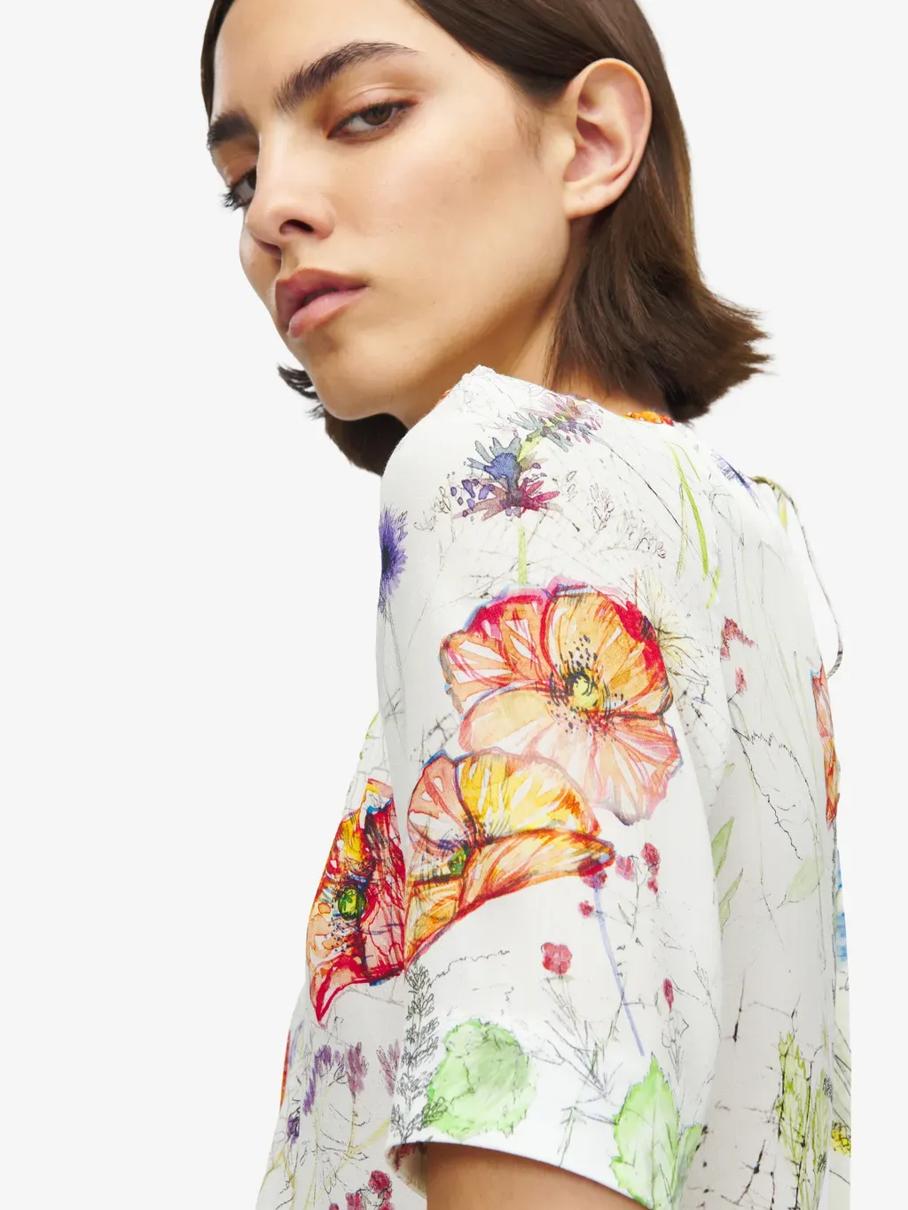 Meadow Floral Asymmetric Dress