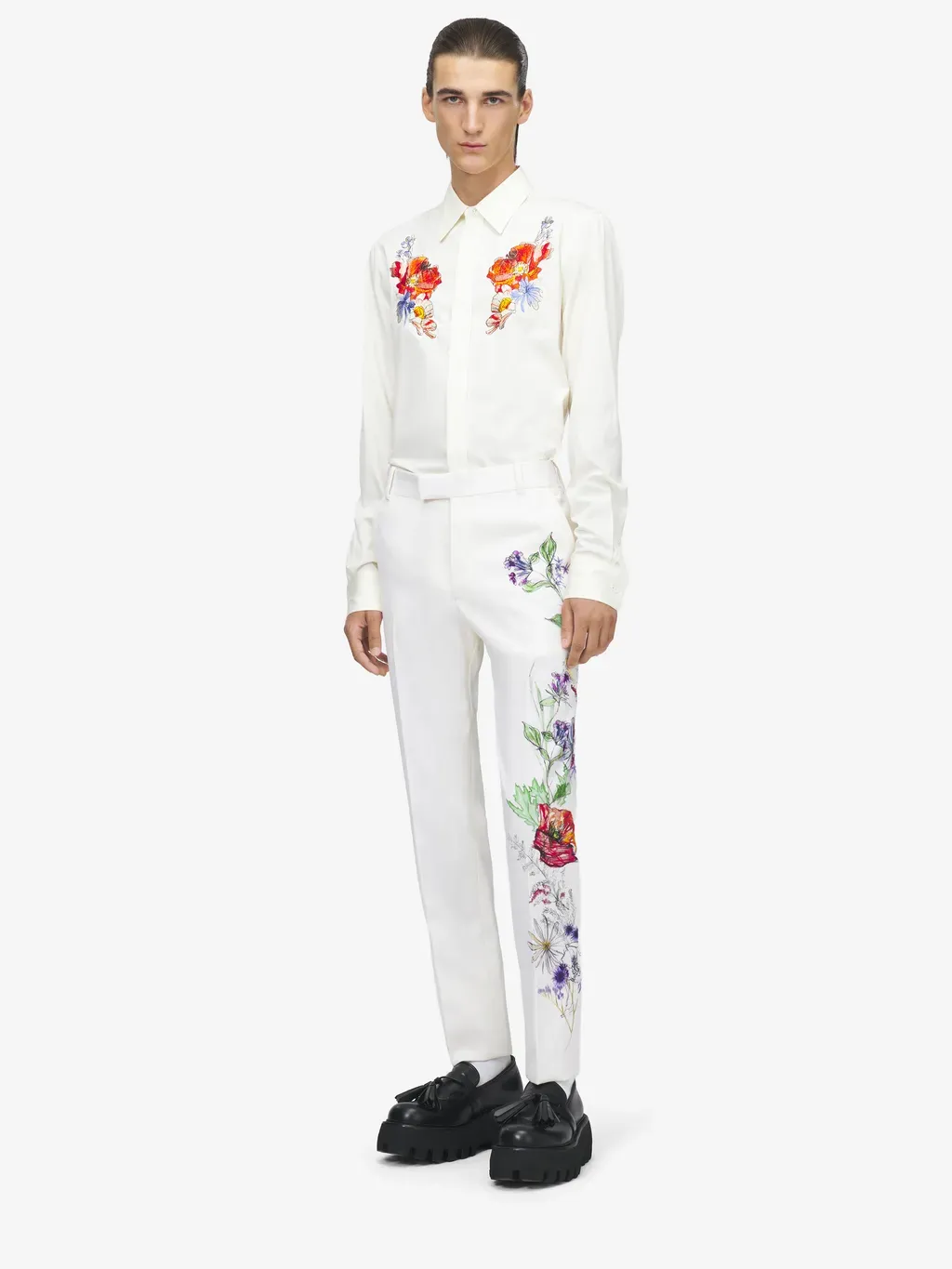 Meadow Floral Embroidery Shirt