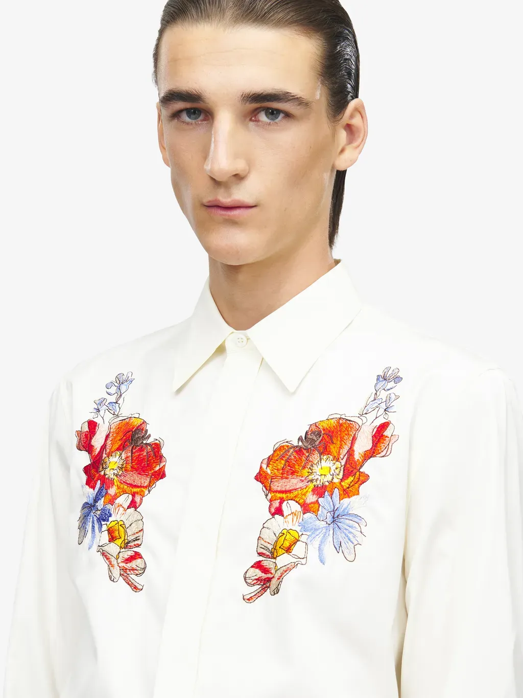 Meadow Floral Embroidery Shirt