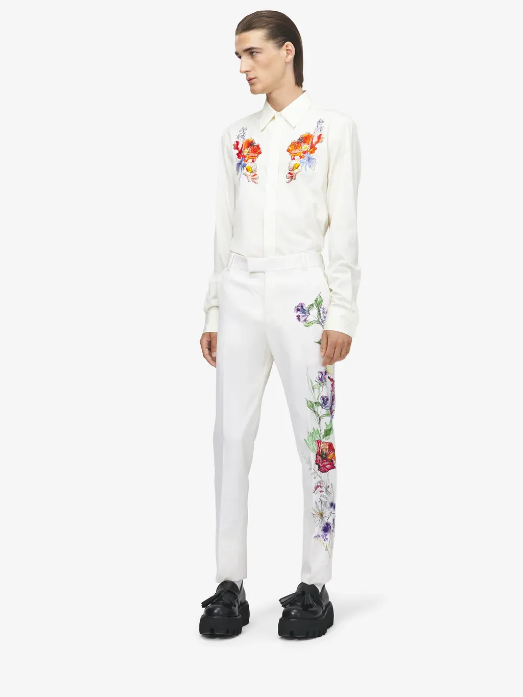 Meadow Floral Single-Breasted Jacket
