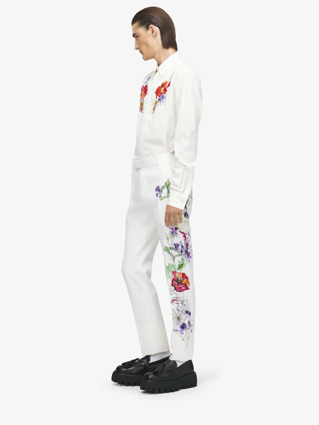 Meadow Floral Single-Breasted Jacket