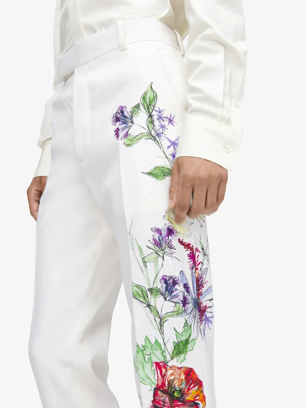 Meadow Floral Single-Breasted Jacket