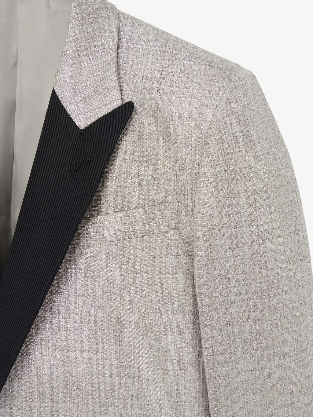 Metallic Single-Breasted Jacket