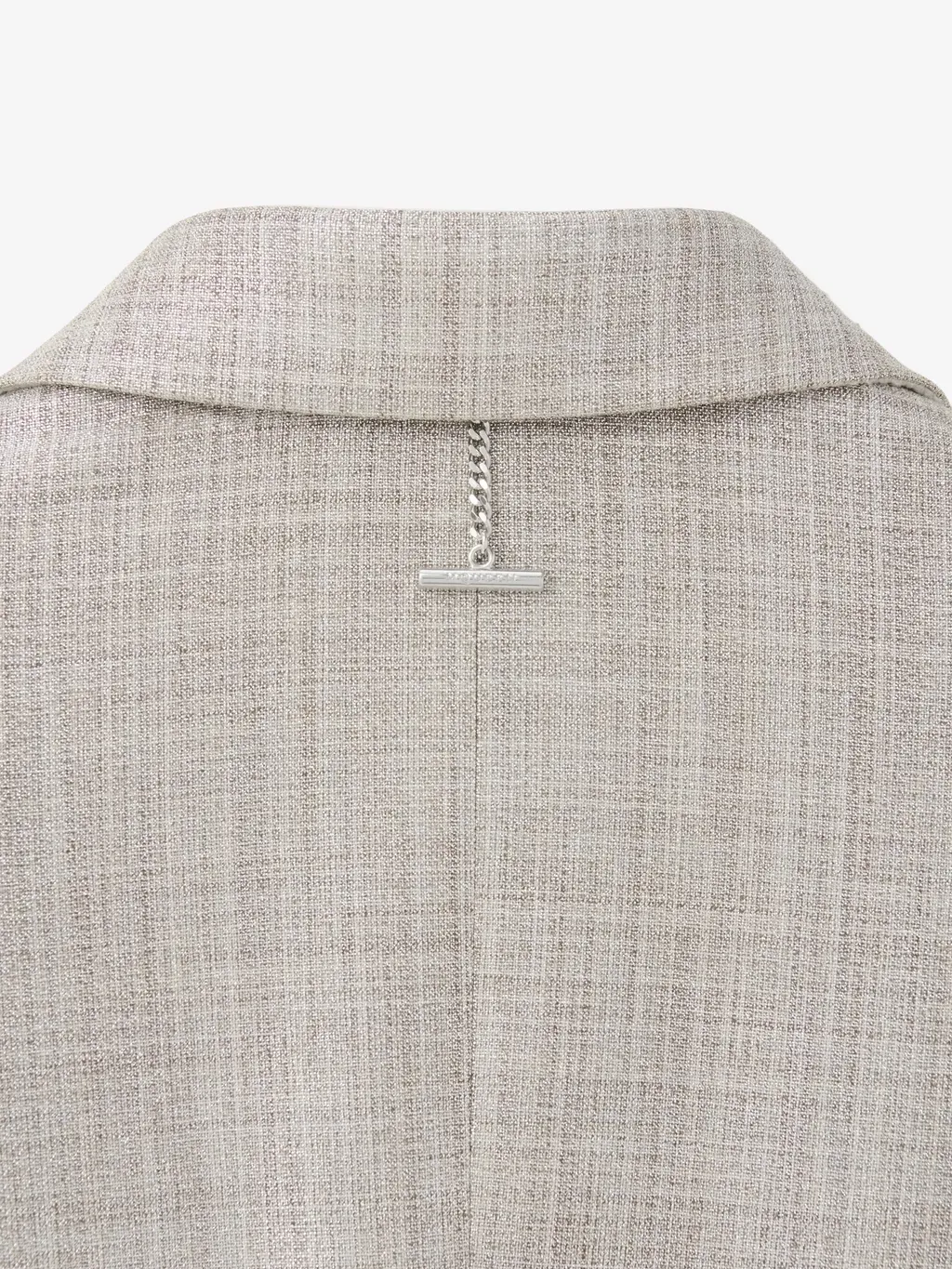 Metallic Single-Breasted Jacket