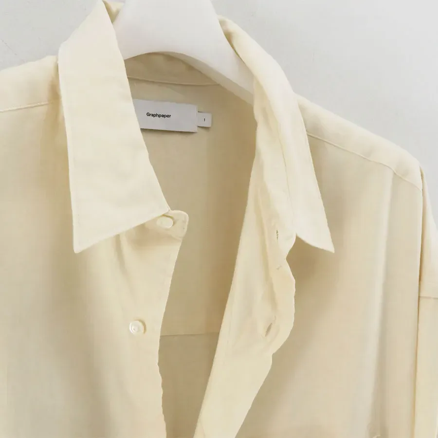 Cotton Cashmere L/S Oversized Regular Collar Shirt