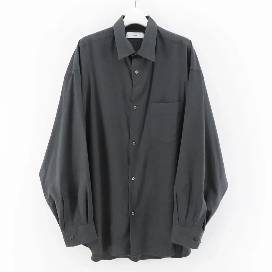 Cotton Cashmere L/S Oversized Regular Collar Shirt