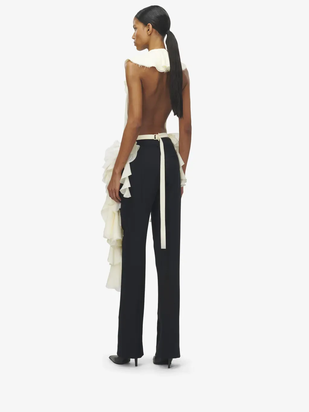 Oyster Ruffle Top