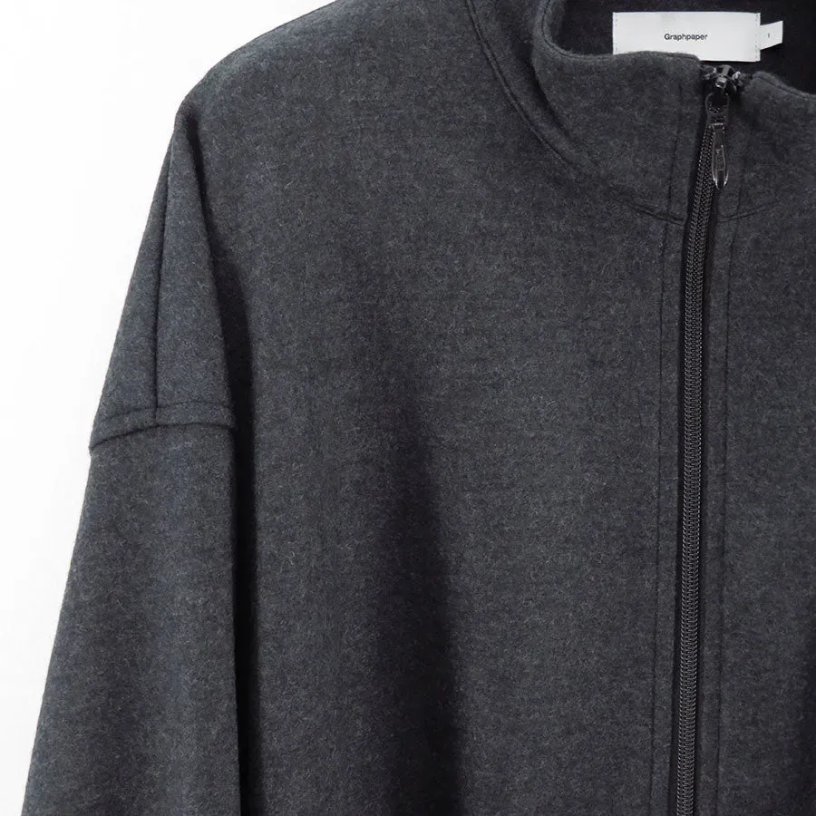 Wool Smooth Flannel Track Blouson