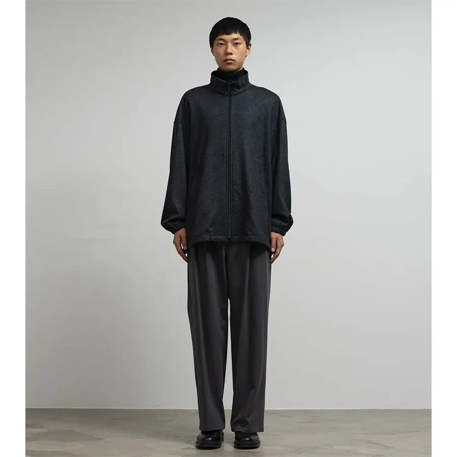 Wool Smooth Flannel Track Blouson